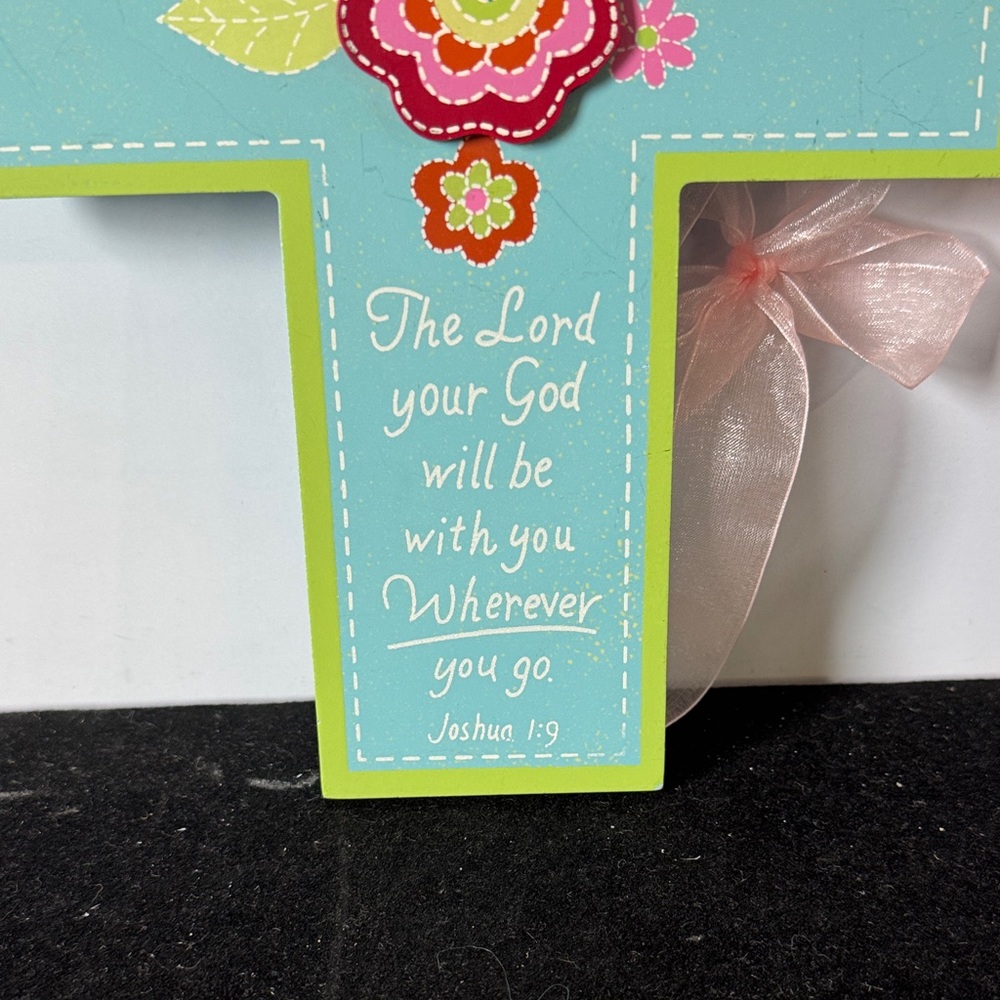 Hobby Lobby Blue and Green Cross Wall Decor - Picture 5 of 7